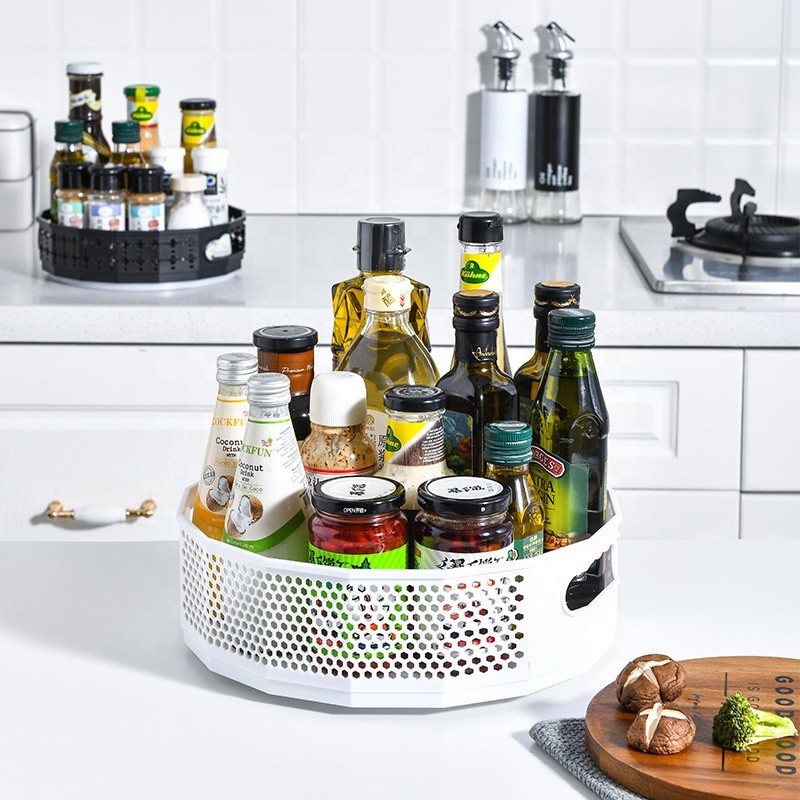 360° Rotating Kitchen Organizer Rack | মাল্টি-ফাংশন কিচেন অর্গানাইজার